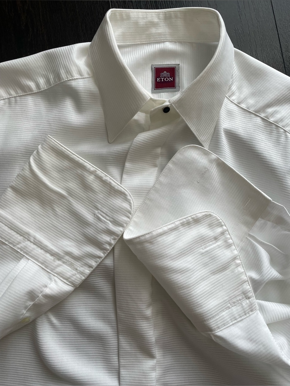 Eton - all cotton white dress shirt w/ french cuffs Size 40 (15 3/4”neck)